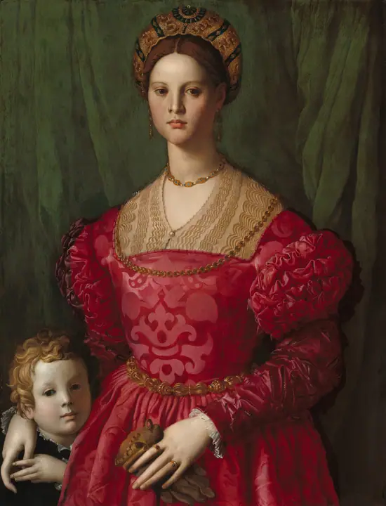 Una joven con su pequeño hijo, Agnolo Bronzino