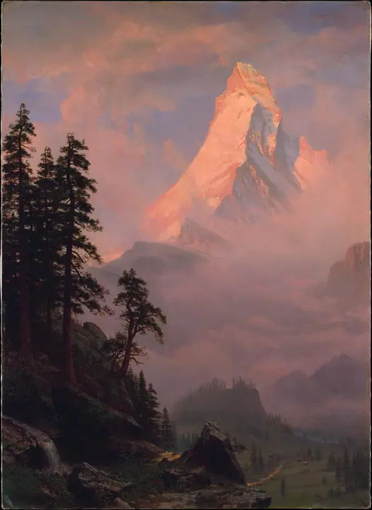 Amanecer en el Matterhorn, Albert Bierstadt