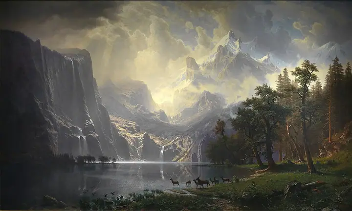 Lago en la Sierra Nevada, Albert Bierstadt