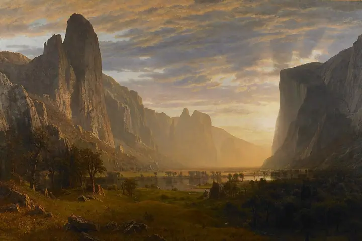 Mañana en las montañas rocosas, Albert Bierstadt