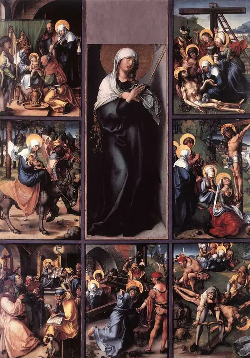Los siete dolores de la Virgen, Alberto Durero
