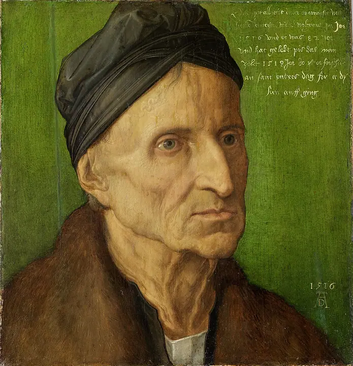 Retrato de Michael Wolgemut, Alberto Durero