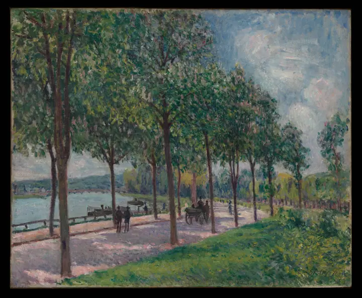 Alameda de castaños, Alfred Sisley
