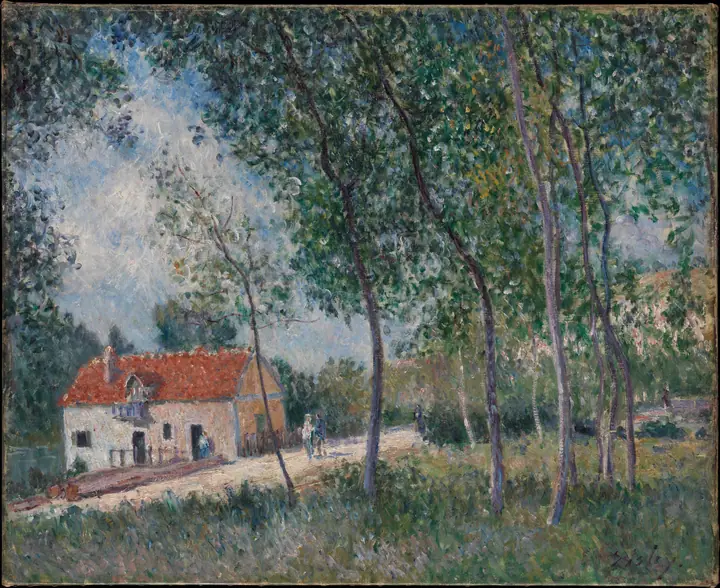 El camino de Moret a Saint-Mammès, Alfred Sisley