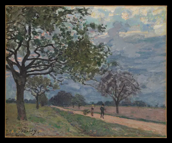 El camino de Versalles a Louveciennes, Alfred Sisley