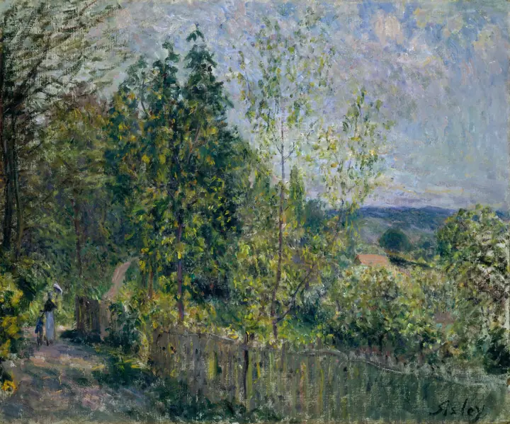 El camino en el bosque, Alfred Sisley