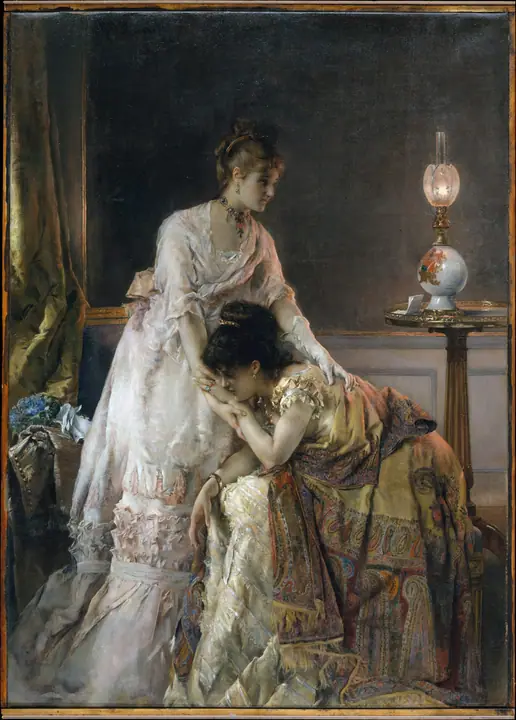Después del baile, Alfred Stevens