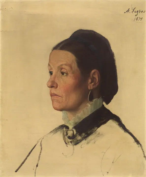 Retrato de una mujer, Alphonse Legros