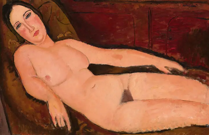 Desnudo en un diván, Amedeo Modigliani