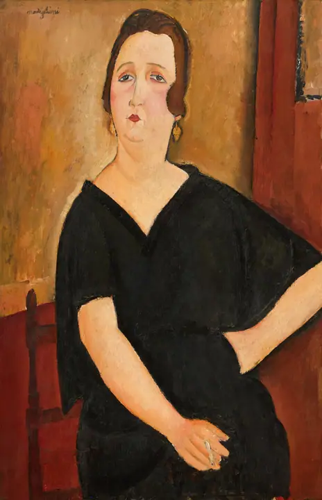 Madame Amédée (Mujer con cigarrillo), Amedeo Modigliani