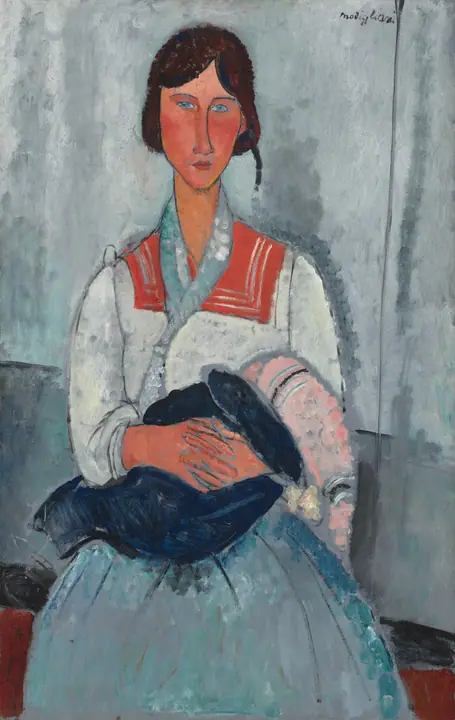 Mujer gitana con niño, Amedeo Modigliani