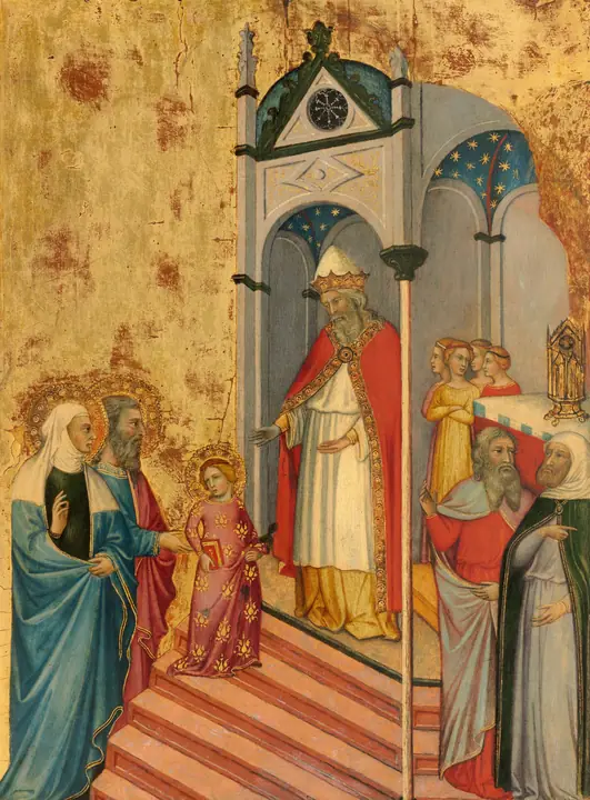 La presentación de la Virgen en el templo, Andrea di Bartolo