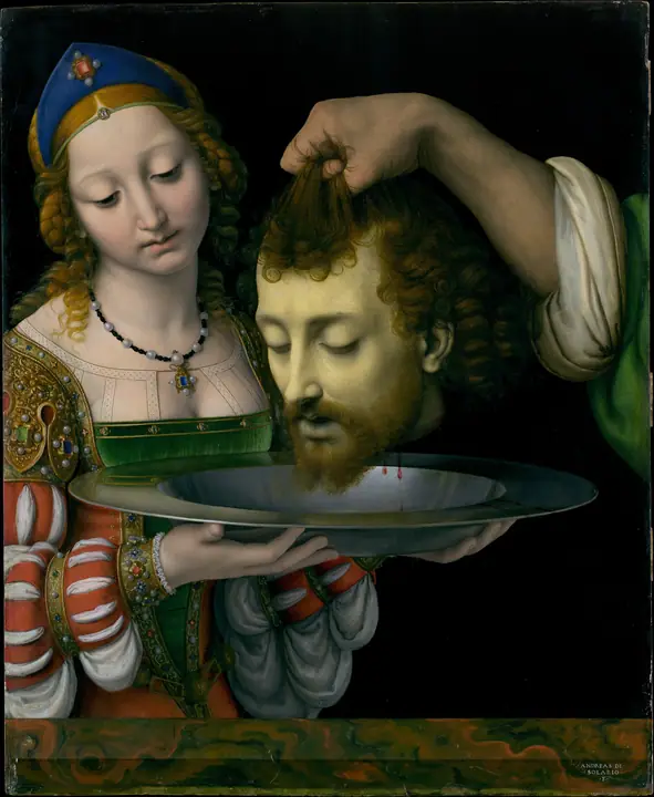 Salomé con la cabeza de san Juan Bautista, Andrea Solario
