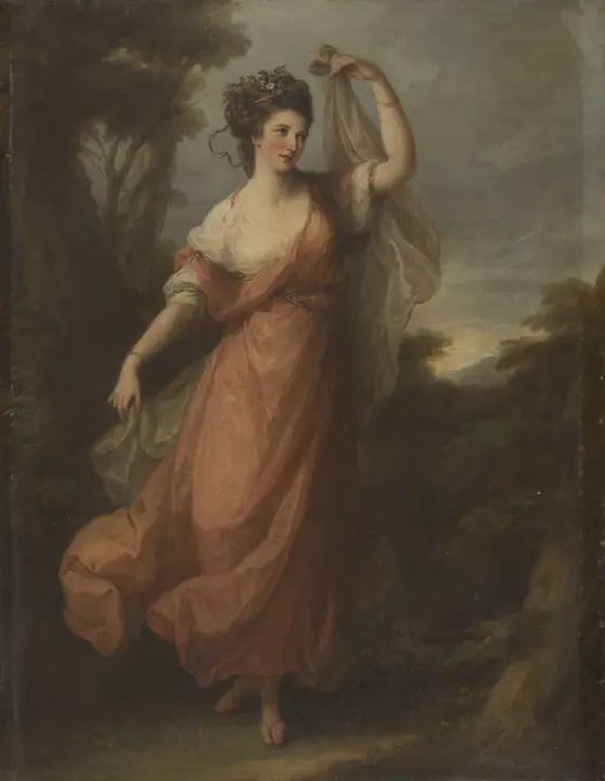 Joven bailarina como Terpsícore, Angelica Kauffmann