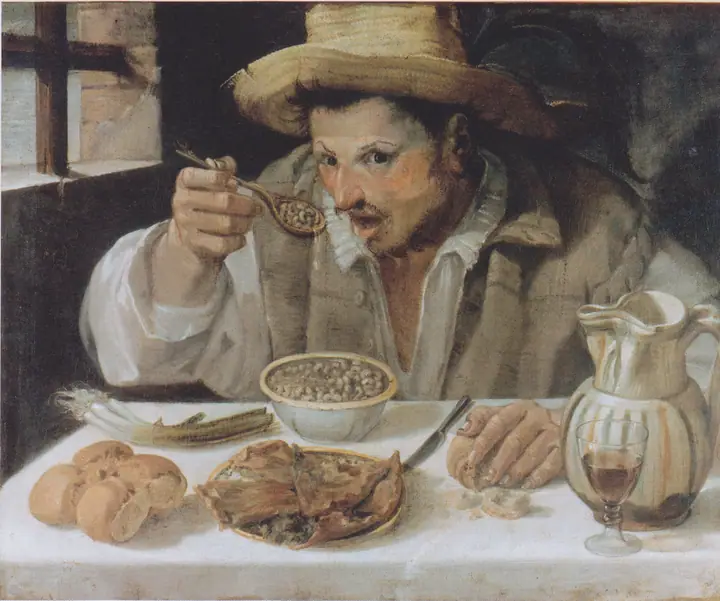 El comedor de habas, Annibale Carracci