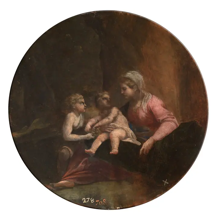 La Virgen y el Niño con San Juan, Annibale Carracci