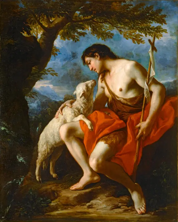 Paisaje con San Juan Bautista, Annibale Carracci