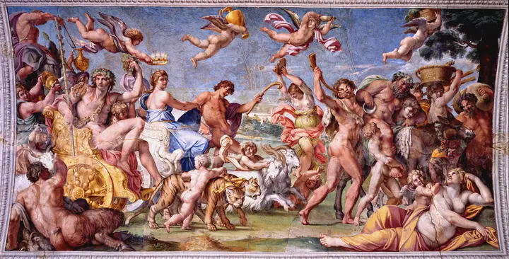 Triunfo de Baco y Ariadna (Fresco), Annibale Carracci