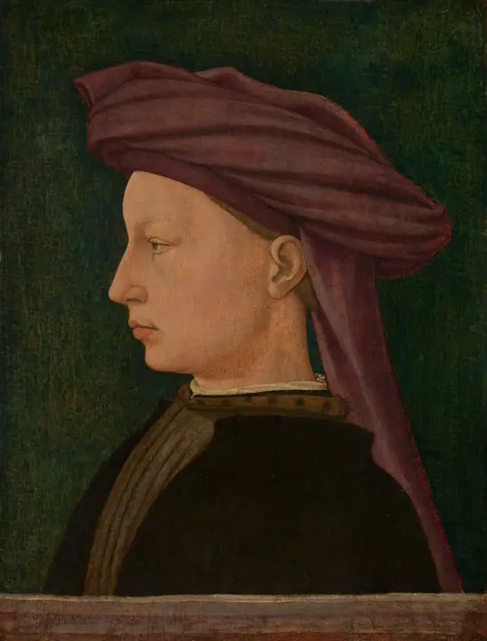 Retrato de perfil de un joven, Anónimo florentino del siglo XV