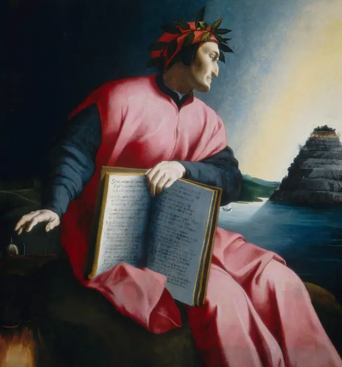 Retrato alegórico de Dante, Anónimo florentino del siglo XVI
