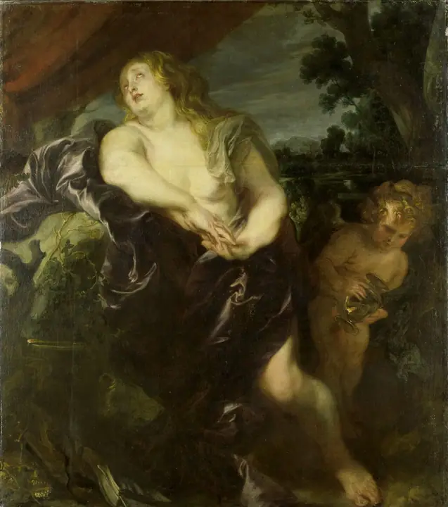 La Magdalena penitente, Anthony van Dyck