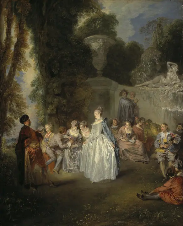 Fiesta veneciana, Antoine Watteau