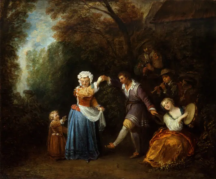 La danza campesina, Antoine Watteau
