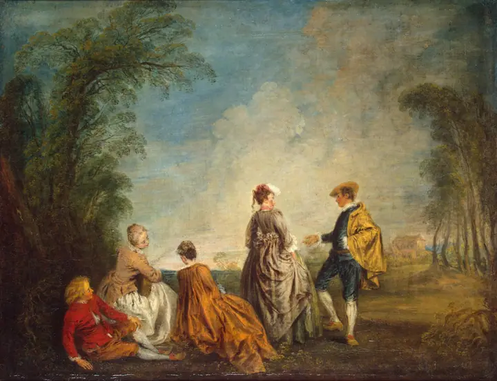 La propuesta embarazosa, Antoine Watteau