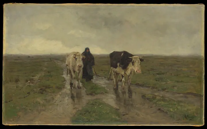 Cambio de pastos, Anton Mauve