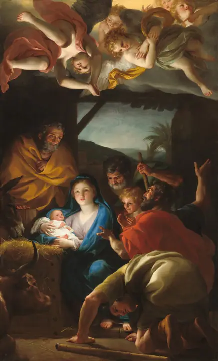 La adoración de los pastores, Anton Raphael Mengs