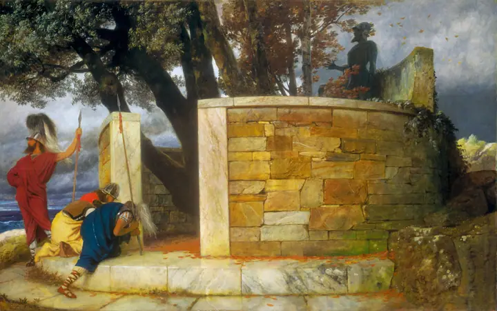 El santuario de Hércules, Arnold Böcklin