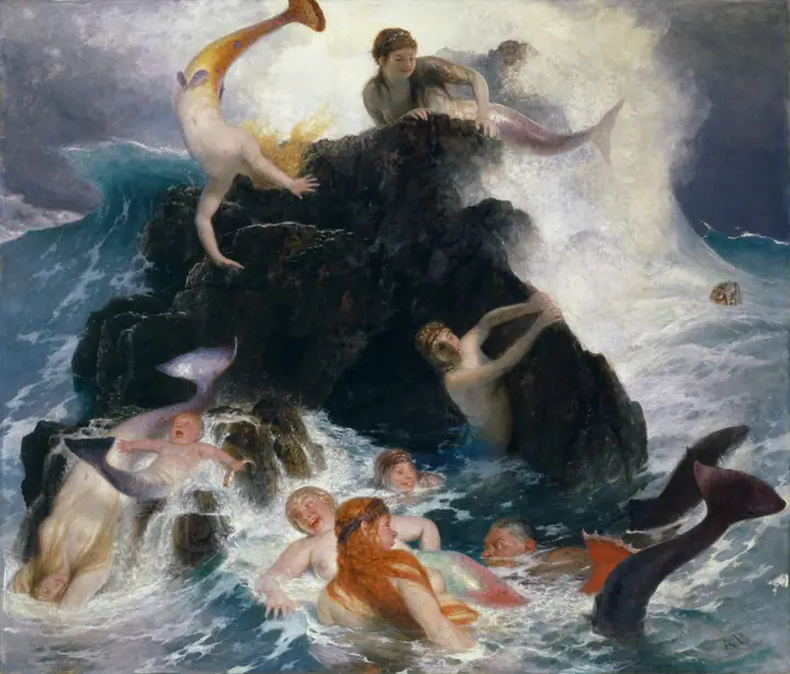 Juego de las náyades, Arnold Böcklin