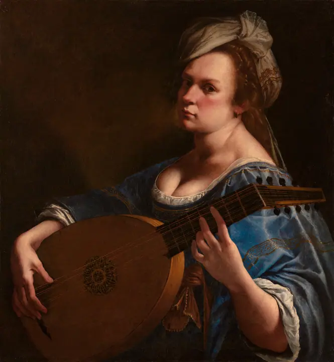Autorretrato como tañedora de laúd, Artemisia Gentileschi