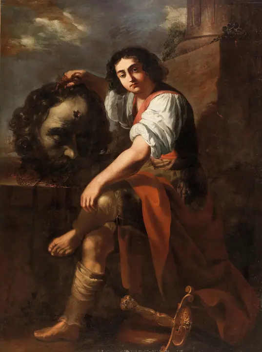 David con la cabeza de Goliat (Estudio), Artemisia Gentileschi