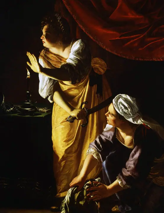 Judith con su sirvienta, Artemisia Gentileschi