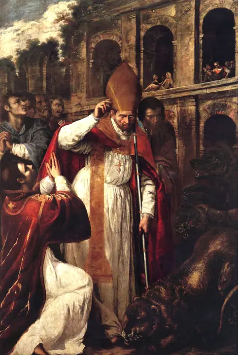 San Genaro en el anfiteatro de Pozzuoli, Artemisia Gentileschi