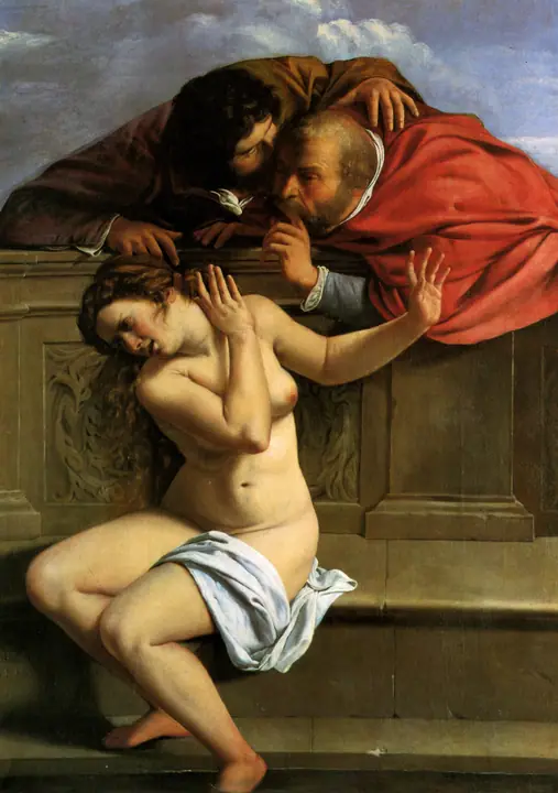Susana y los viejos (Pommersfelden), Artemisia Gentileschi
