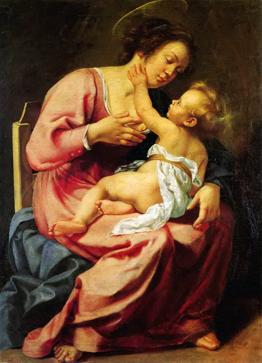 Virgen y Niño, Artemisia Gentileschi