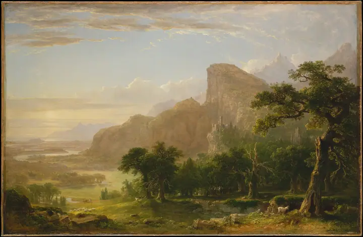 Paisaje, escena de 'Thanatopsis', Asher Brown Durand