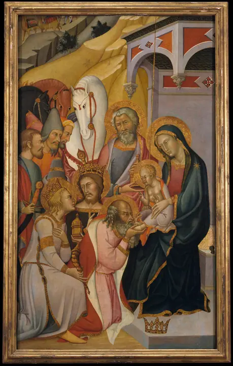 La Adoración de los Reyes Magos, Bartolo di Fredi
