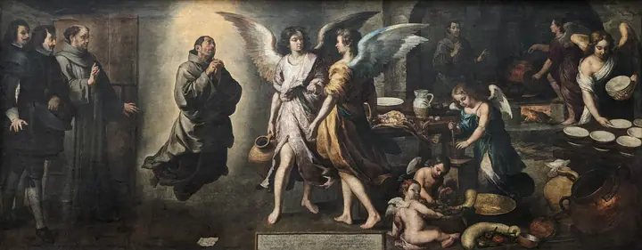 La cocina de los ángeles, Bartolomé Esteban Murillo