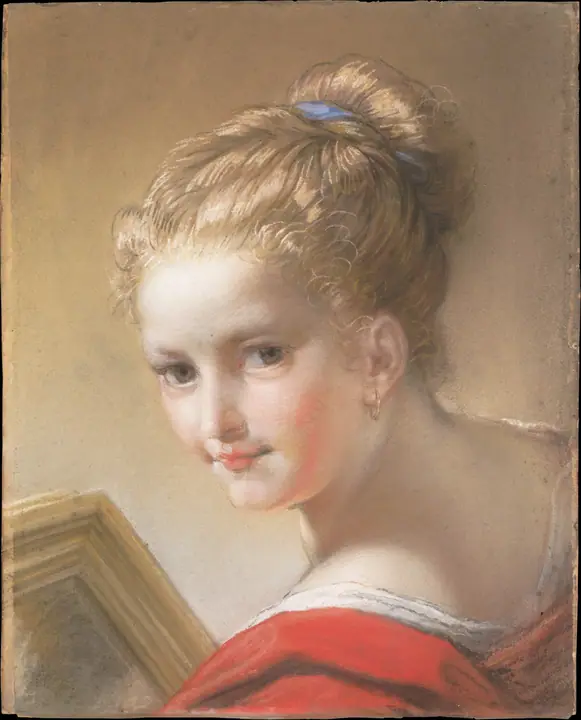 Estudio de una niña de rojo, Benedetto Luti
