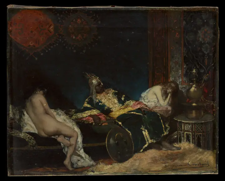 Tres figuras en un interior (Un envío de Serbia), Benjamin-Constant