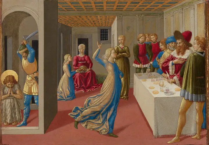 El banquete de Herodes y la decapitación de San Juan Bautista, Benozzo Gozzoli
