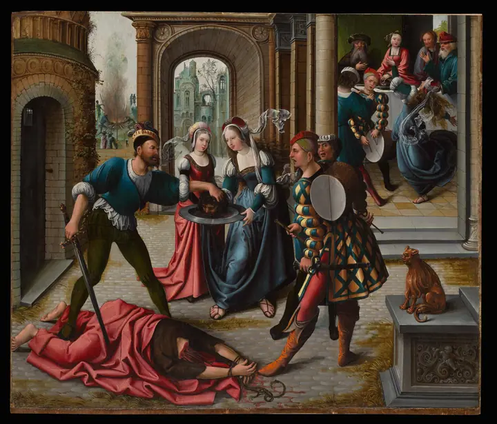 El martirio de san Juan Bautista, Bernard van Orley
