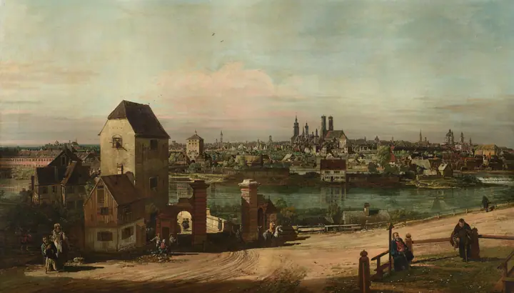 Vista de Múnich, Bernardo Bellotto