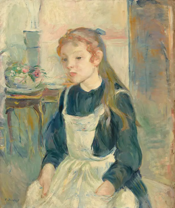 Joven con delantal, Berthe Morisot