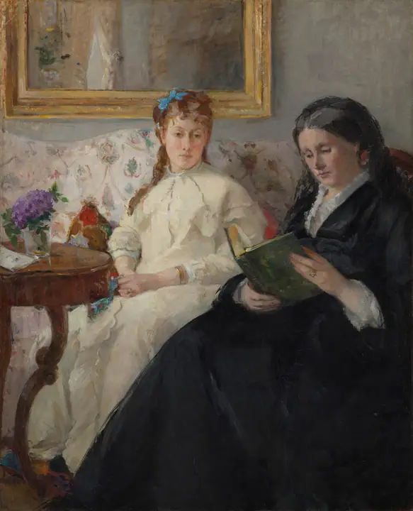 La madre y la hermana de la artista, Berthe Morisot