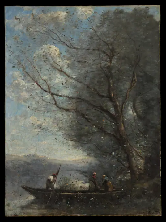 El barquero, Camille Corot