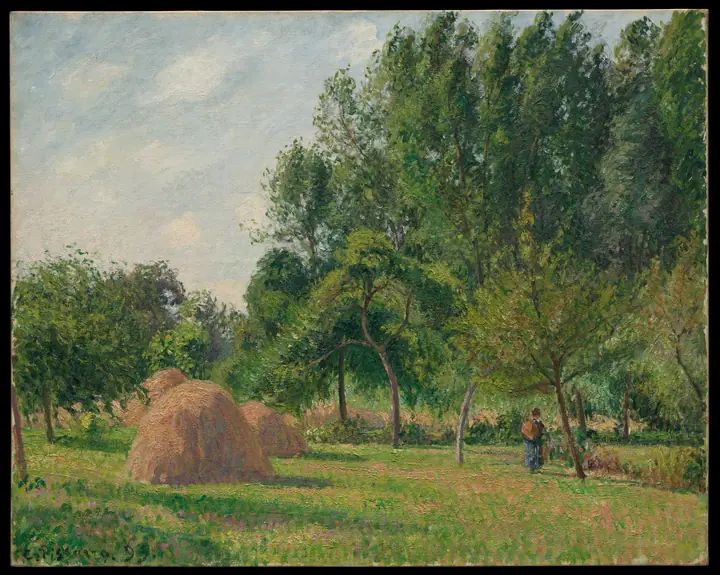 Almiares, mañana, Eragny, Camille Pissarro